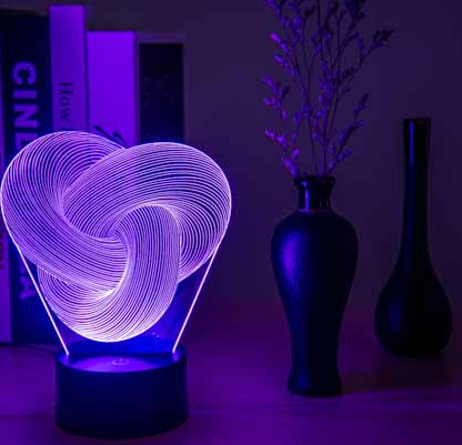Abstract Twist Table Decor LED Light