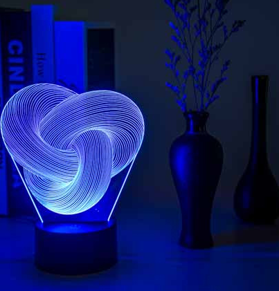 Abstract Twist Table Decor LED Light