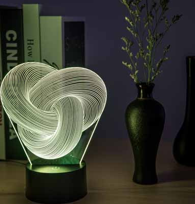 Abstract Twist Table Decor LED Light