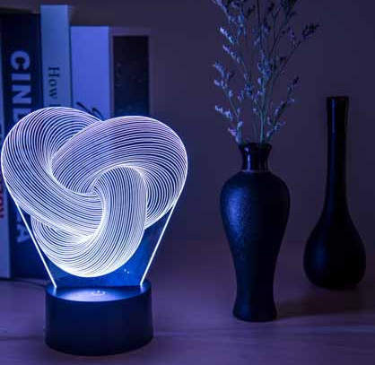 Abstract Twist Table Decor LED Light