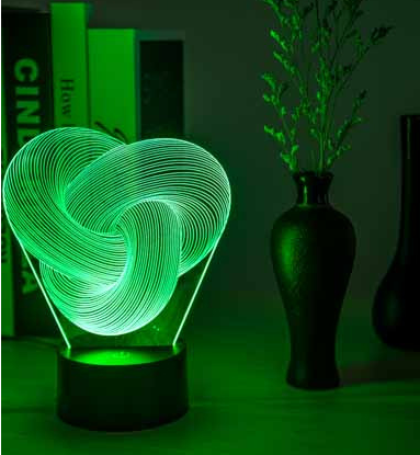 Abstract Twist Table Decor LED Light