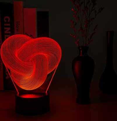 Abstract Twist Table Decor LED Light